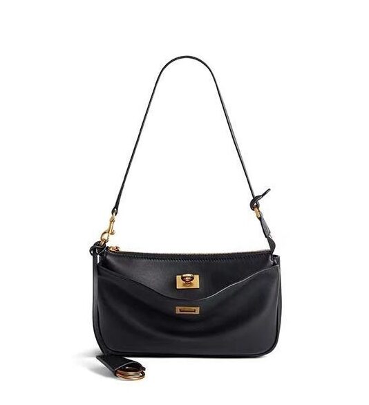 Rodeo Shoulder Leather Bag – Black