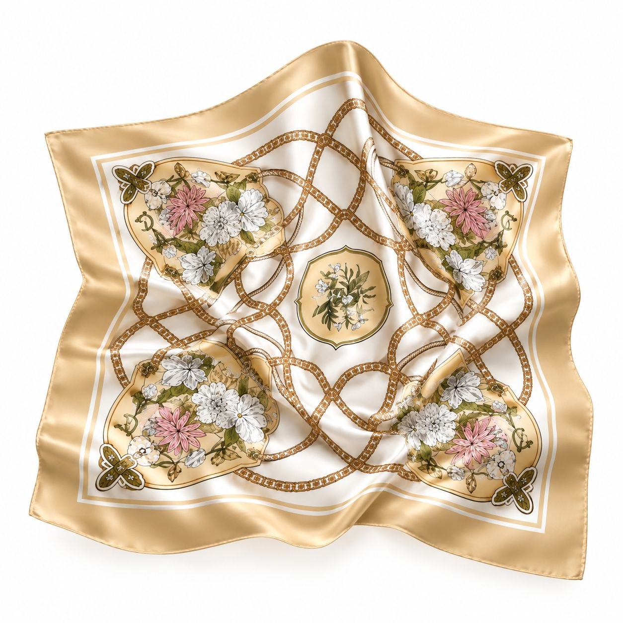 Équestre Bloom Silk Scarf