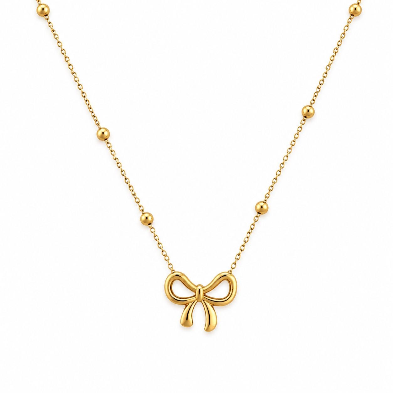 bow necklace