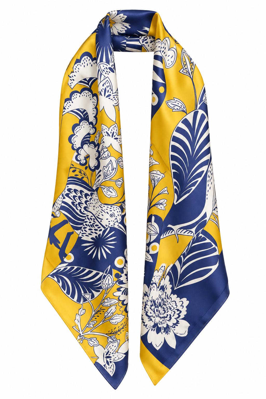 birdy silk scarf