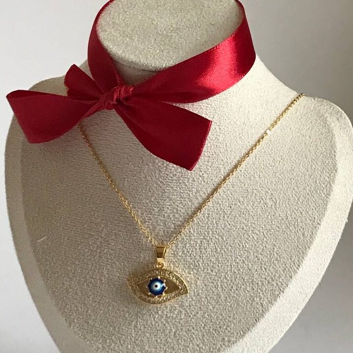 Evil Eye blue necklace