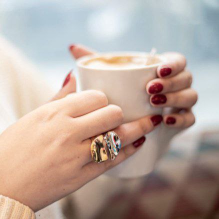 Bird feather ring