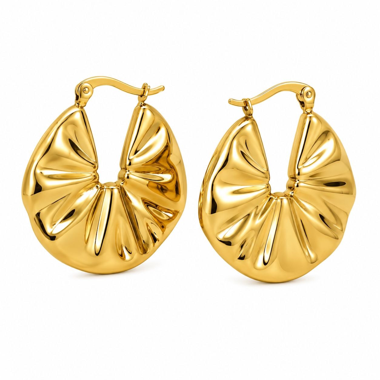 Vintage round earrings