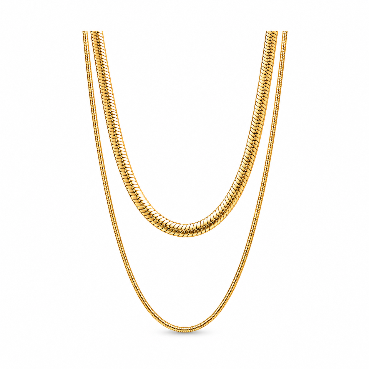 layered snake necklace