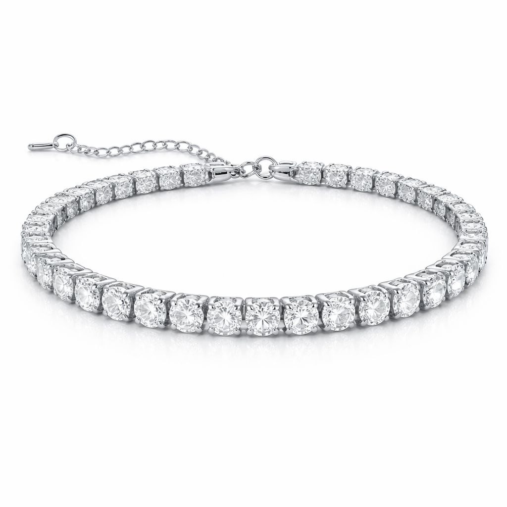 silver 925 tennis 1 carat