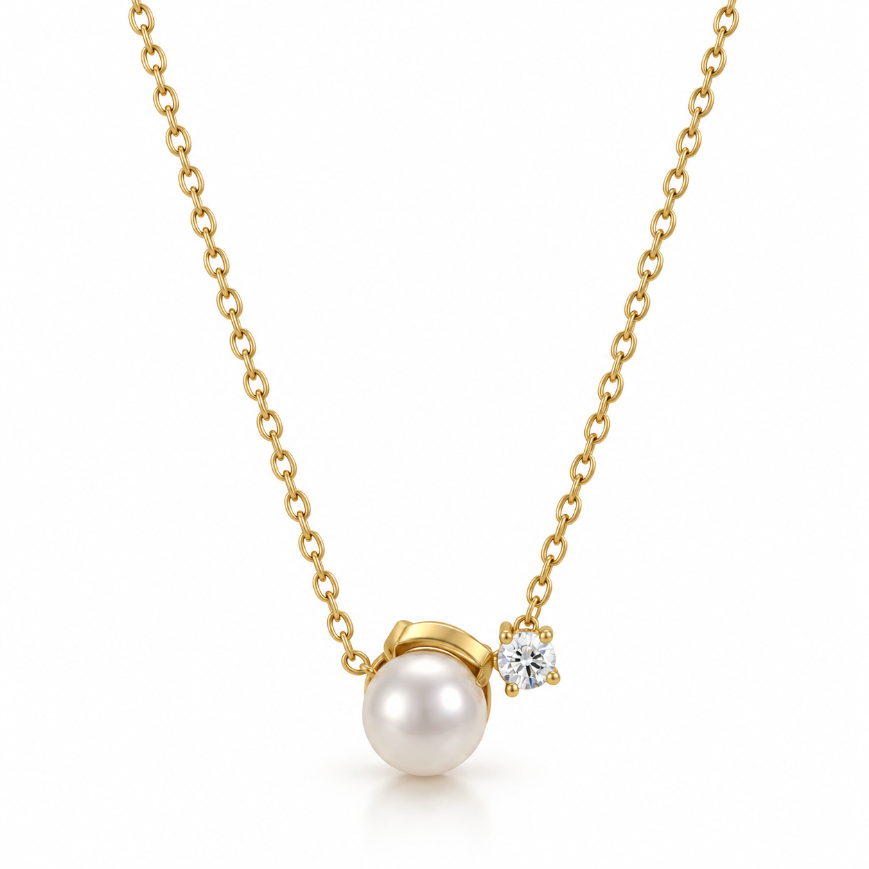 pearl & crystal pendant