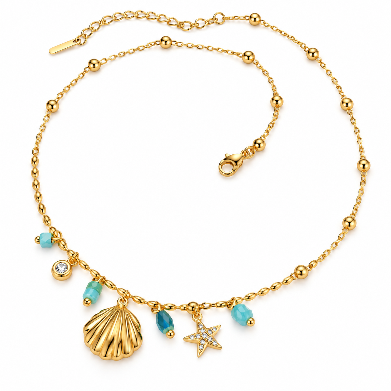 ocean charm necklace